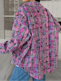 Vintage Checkered Long Sleeve Shirt -- YKIIY  CLOTHING