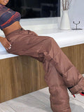 Vintage Plain Drawstring Pants -- YKIIY  CLOTHING