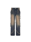 Vintage Zipper Rough Selvedge Jeans -- YKIIY  CLOTHING