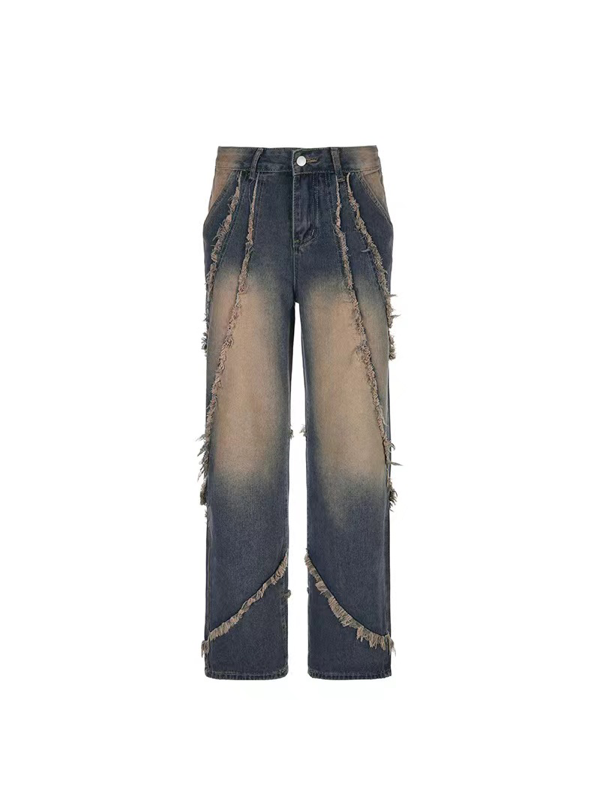 Vintage Zipper Rough Selvedge Jeans -- YKIIY  CLOTHING