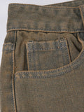 Vintage Zipper Wash Flared Jeans -- YKIIY  CLOTHING