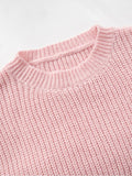 Wool Solid Color Tassel Cropped Sweater -- YKIIY  CLOTHING