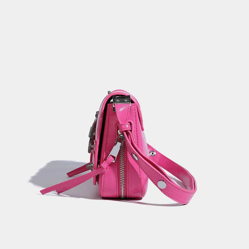 Y2K Candy Belted Baguette Bag