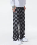 Y2K Checkered Black Pants -- YKIIY  CLOTHING