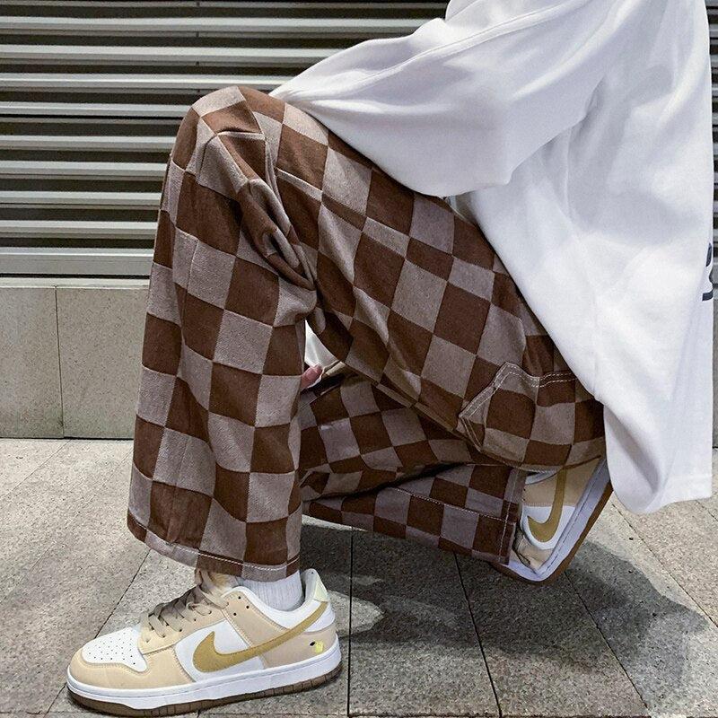 Y2K Checkered Pants -- YKIIY  CLOTHING