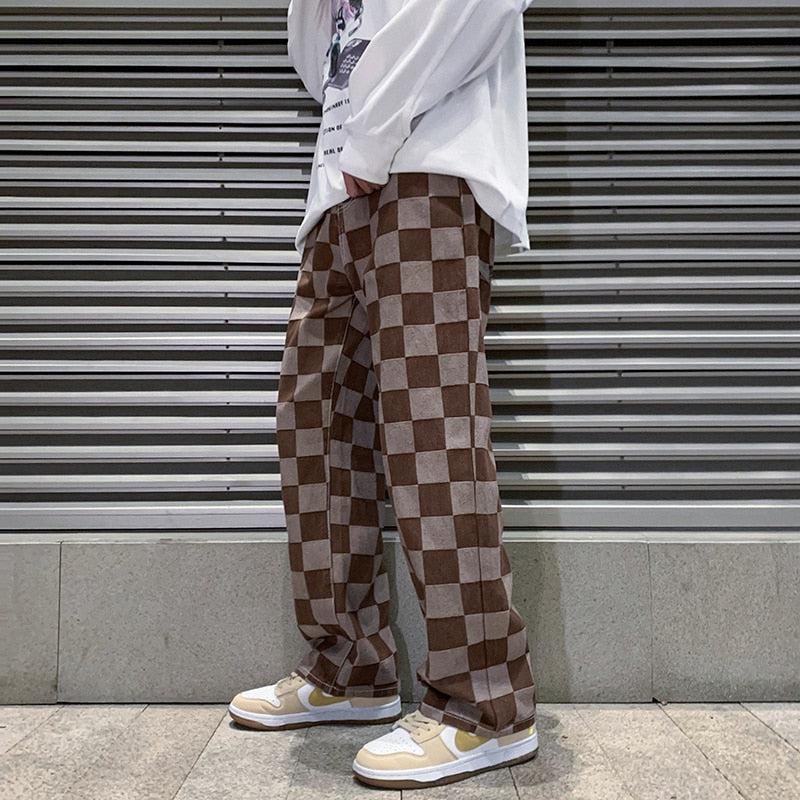 Y2K Checkered Pants -- YKIIY  CLOTHING