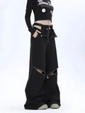 Y2K Cut Out Waist Pants -- YKIIY  CLOTHING