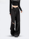 Y2K Cut Out Waist Pants -- YKIIY  CLOTHING