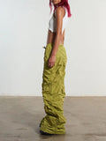 Y2K Drawstring Wide Leg Pants -- YKIIY  CLOTHING