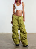 Y2K Drawstring Wide Leg Pants -- YKIIY  CLOTHING