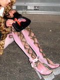 Y2K Footed Graffiti Pantyhose -- YKIIY  CLOTHING