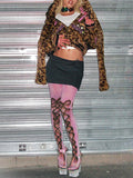 Y2K Footed Graffiti Pantyhose -- YKIIY  CLOTHING