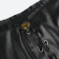 Y2K Grunge Faux Leather Mini Skirt