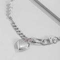 Y2K Heart Chain Beaded Necklace