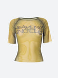 Y2K Heavenly Angels Sheer Top -- YKIIY  CLOTHING