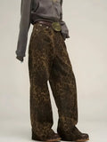 Y2K Leopard Straight Leg Pants