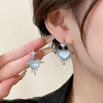 Y2K Melting Heart Earrings