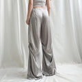 Y2K Satin Wide Leg Pants -- YKIIY  CLOTHING