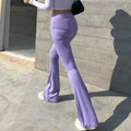 Y2K Slim Fit Flared Pants -- YKIIY  CLOTHING