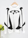 Y2K Star Futuristic Knitted Sweater -- YKIIY  CLOTHING