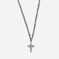 Y2K Star Silver Necklace -- YKIIY  CLOTHING