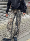 Zipper Button Camouflage Cargo Pants -- YKIIY  CLOTHING